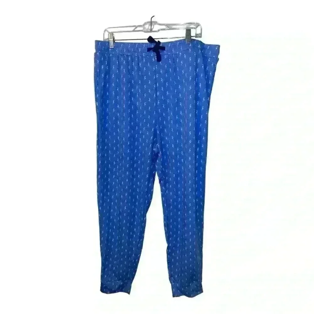 Club Room Men's Lightweight Flamingo Jogger Pajama Pants,‎ Mens XL